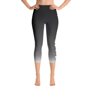 -Pitch-Blak- Yoga Capri Leggings