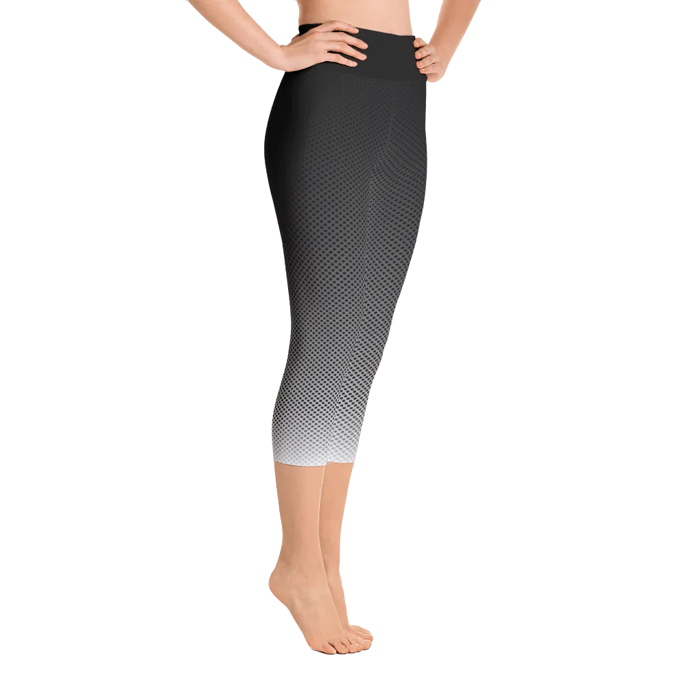 -Pitch-Blak- Yoga Capri Leggings