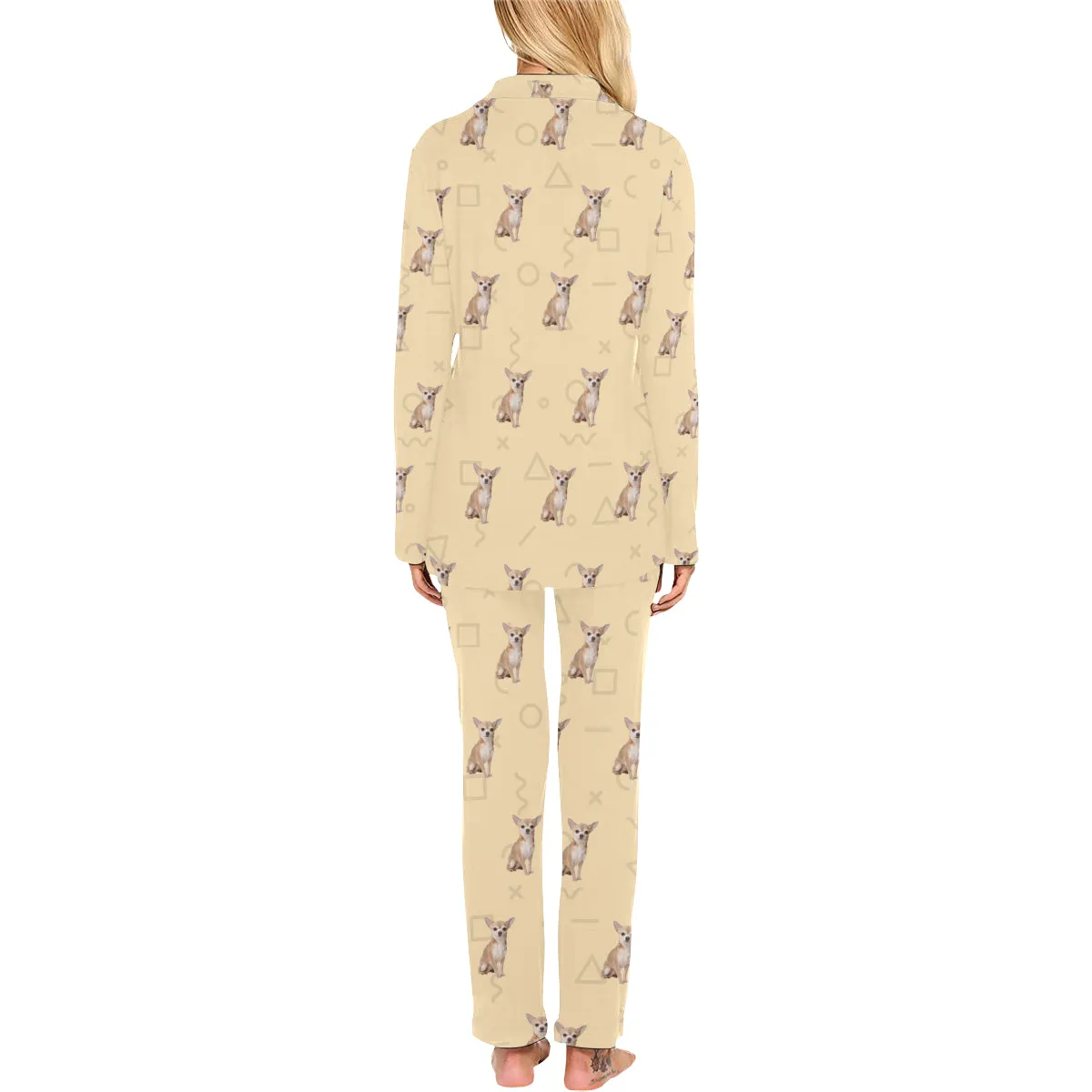 2 Piece Chihuahua Long PJ Set