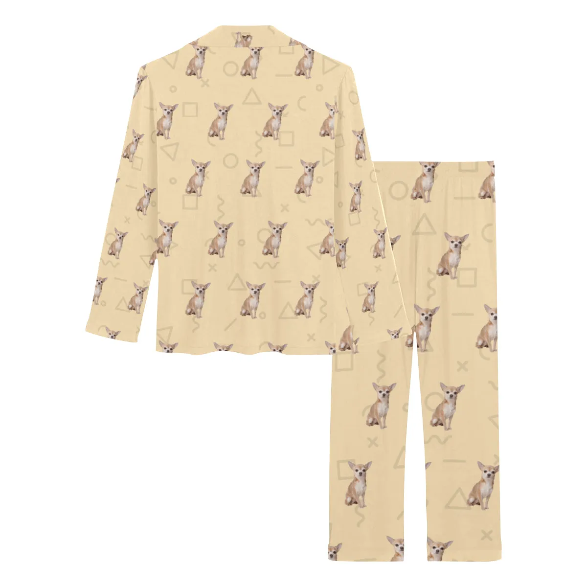 2 Piece Chihuahua Long PJ Set