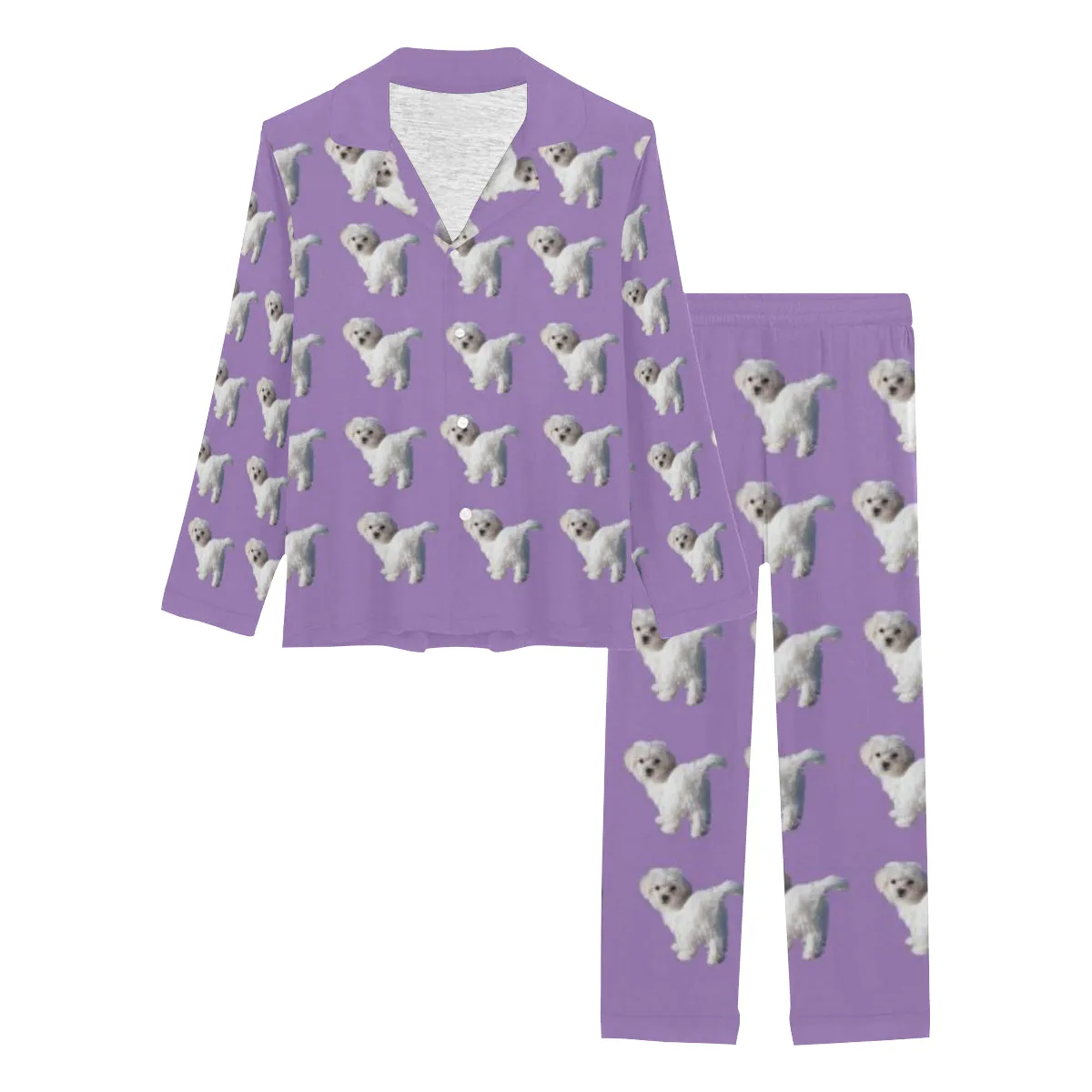 2 Piece Maltese Long PJ Set