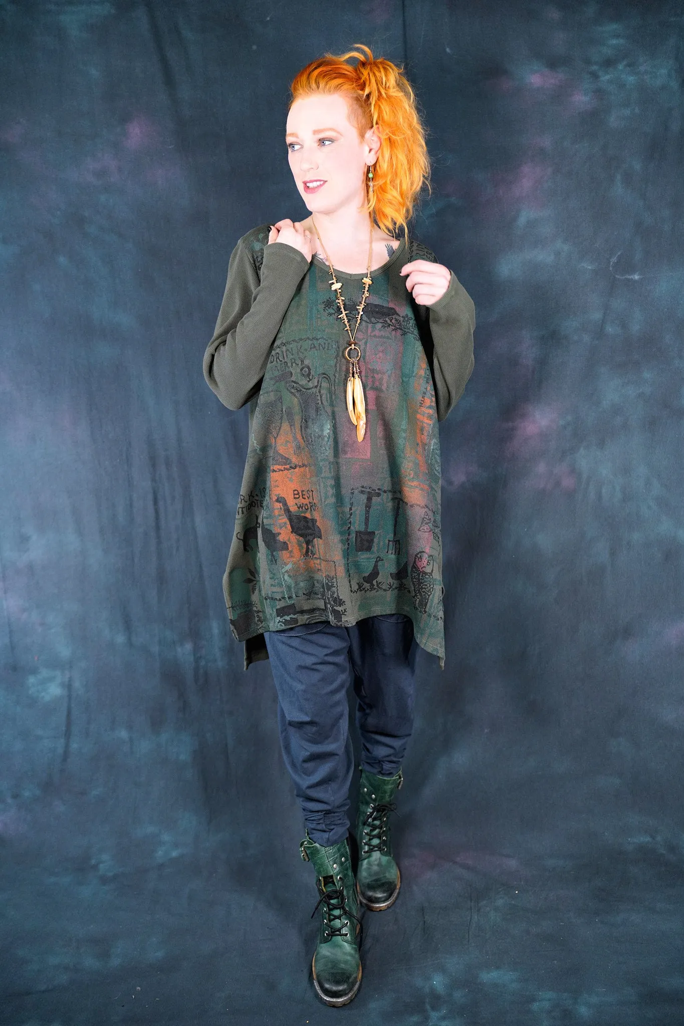2293 Thermal Voyages Tunic Army Green-P