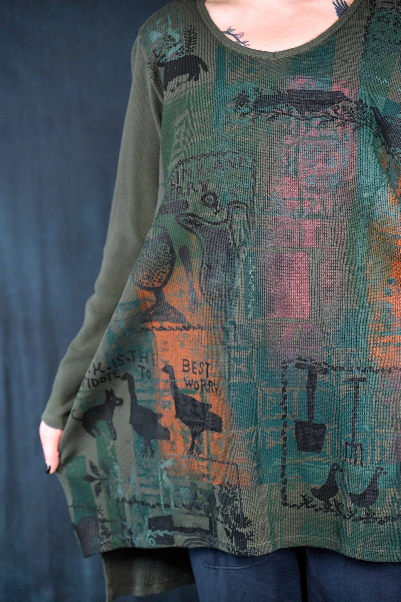 2293 Thermal Voyages Tunic Army Green-P