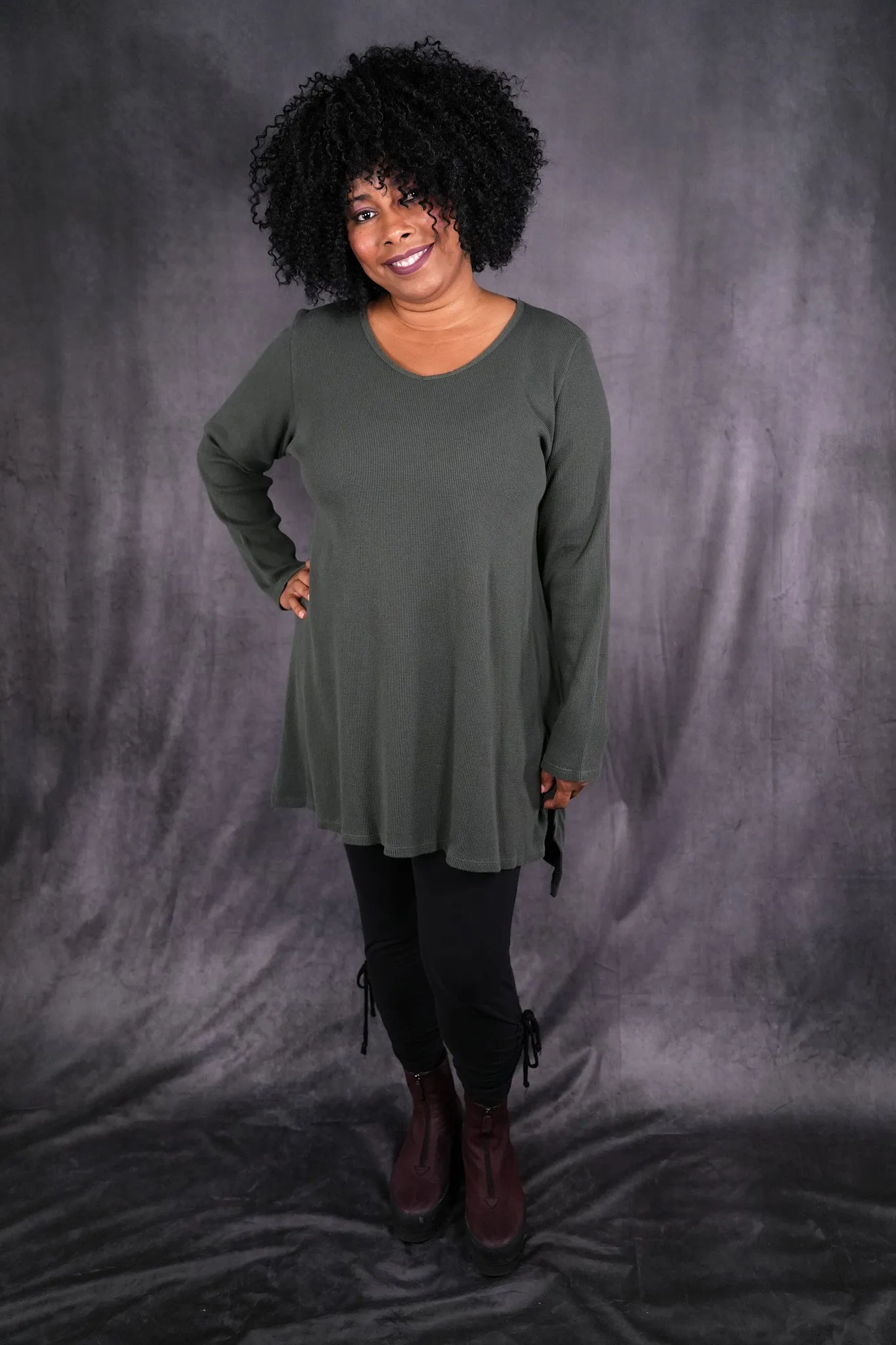 2293 Thermal Voyages Tunic Army Green-U