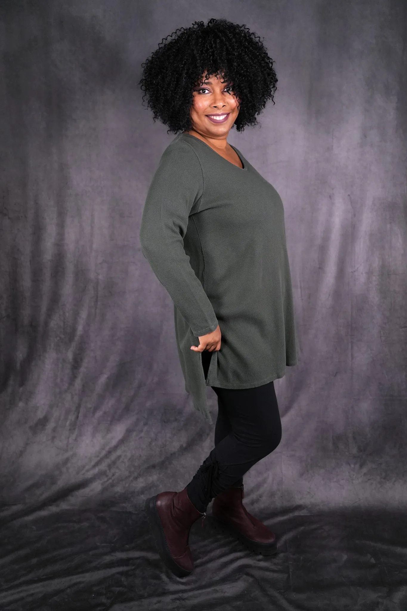 2293 Thermal Voyages Tunic Army Green-U