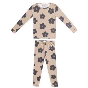2pc Long Sleeve Pajama Set - Gemma In Tan