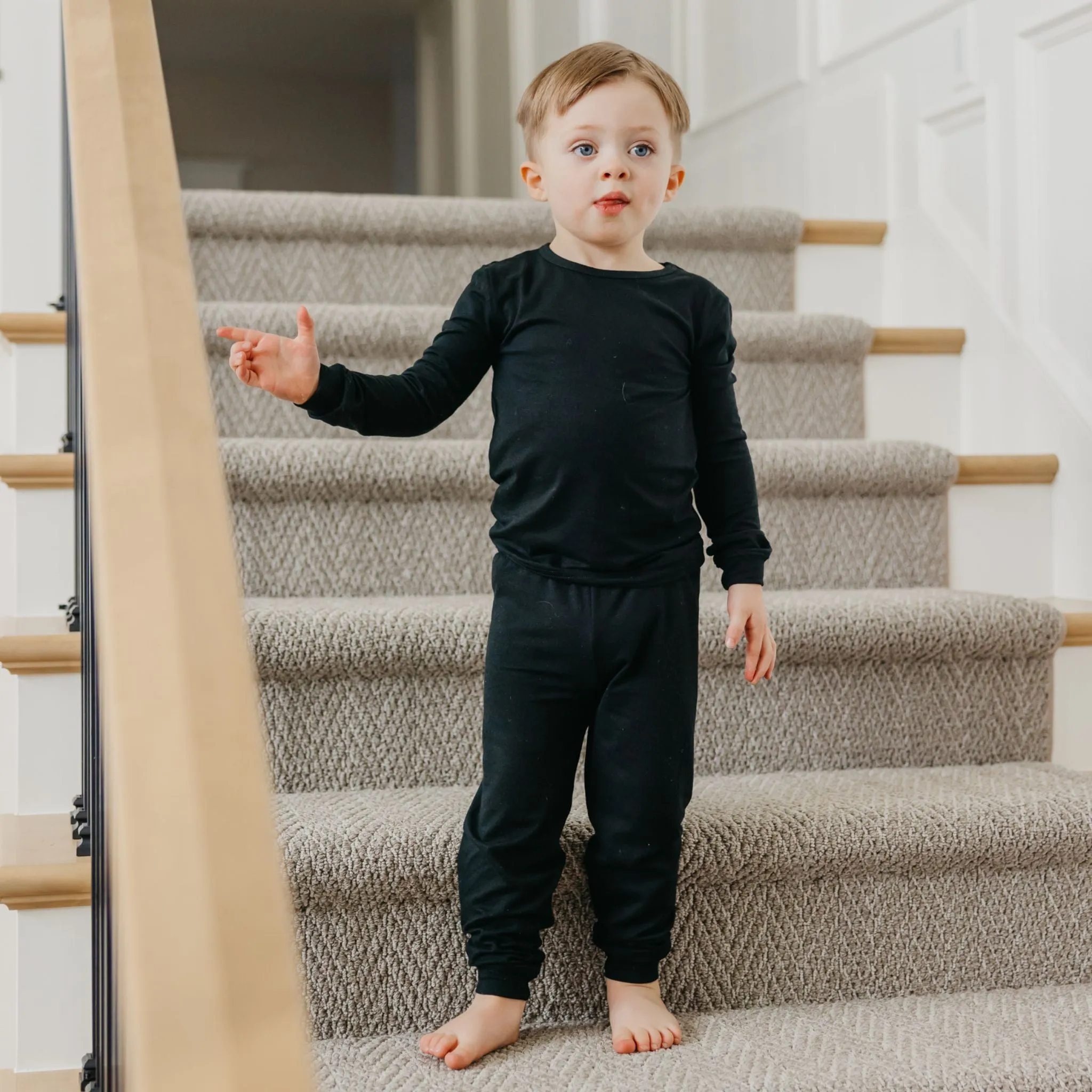 2pc Long Sleeve Pajama Set - Midnight