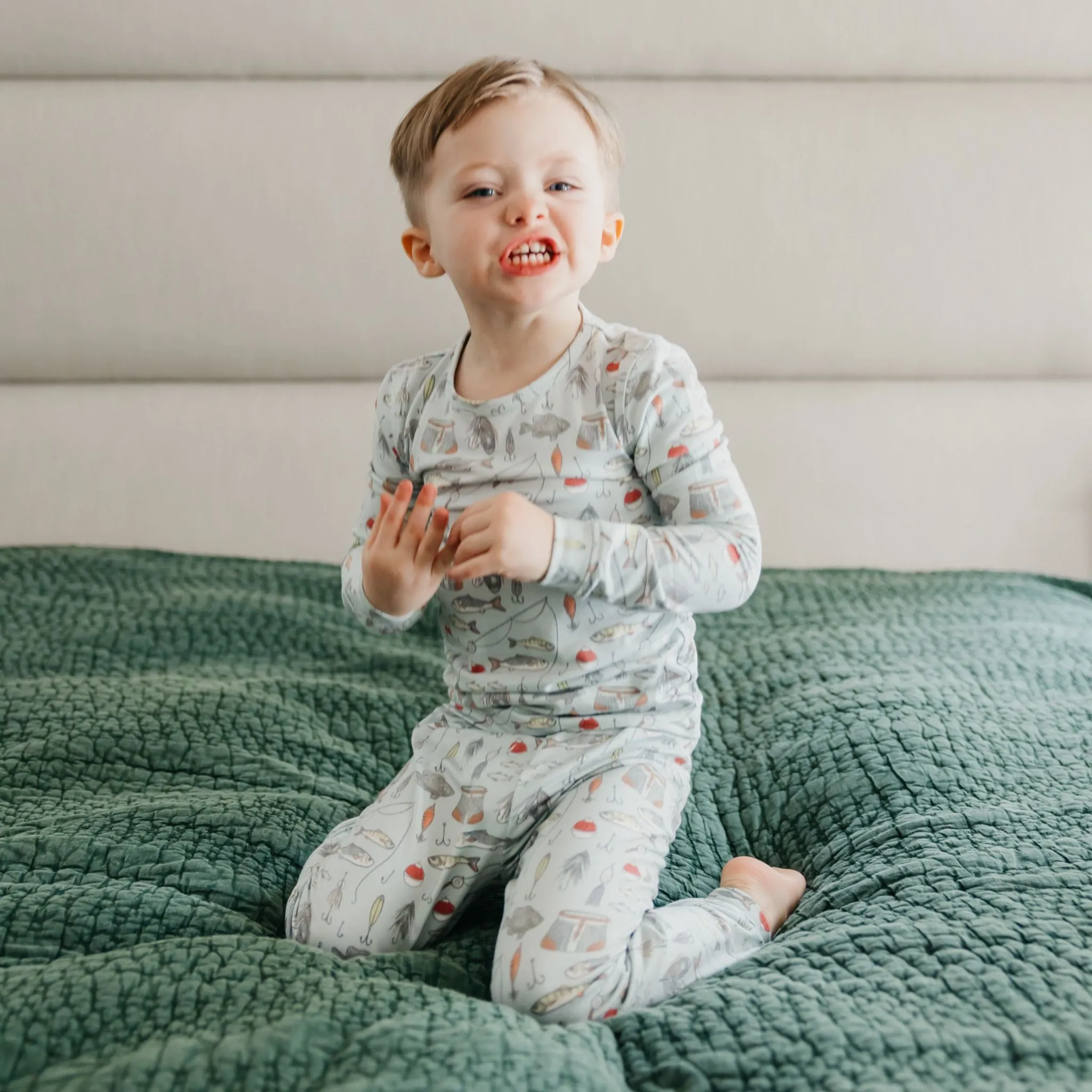 2pc Long Sleeve Pajama Set - Trout