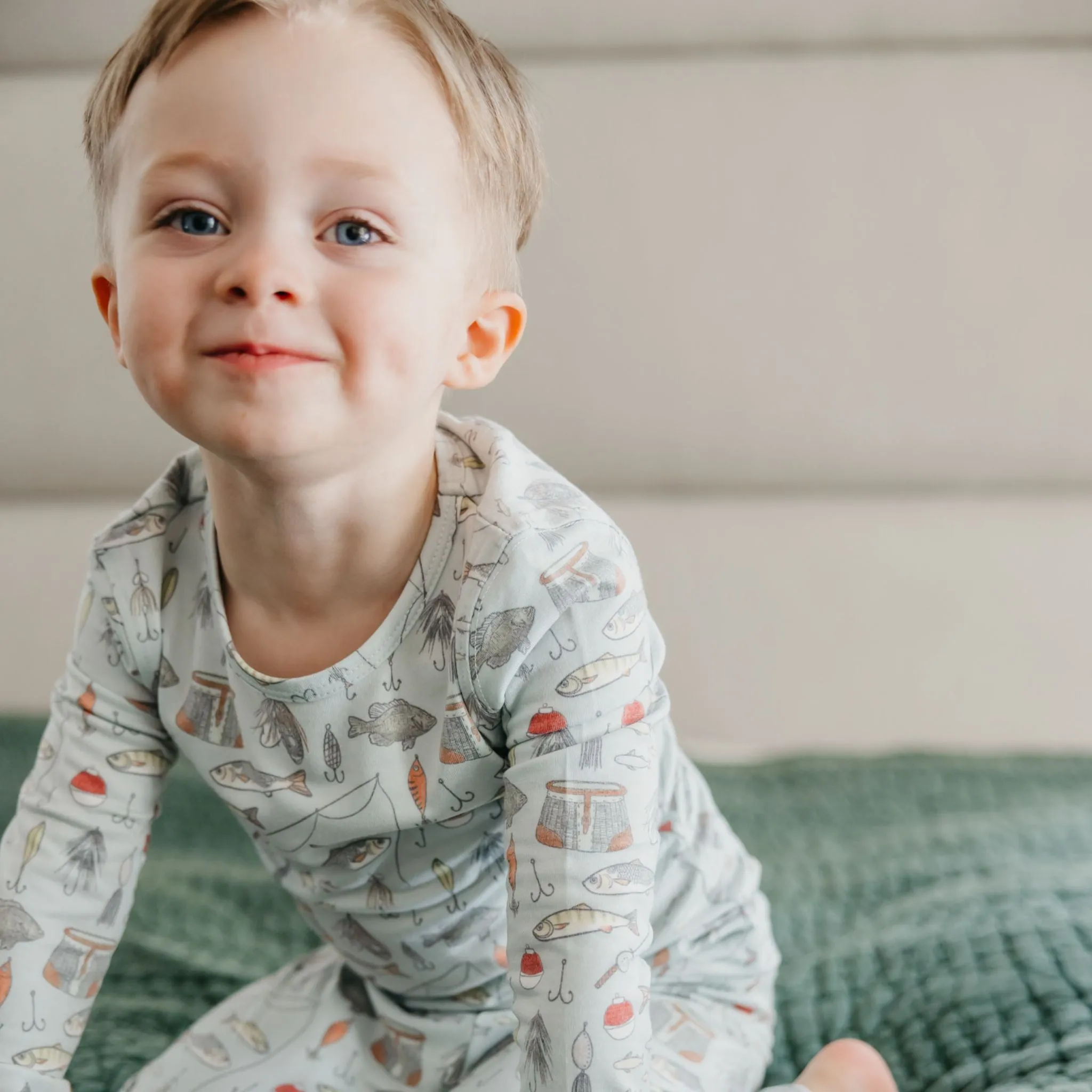 2pc Long Sleeve Pajama Set - Trout
