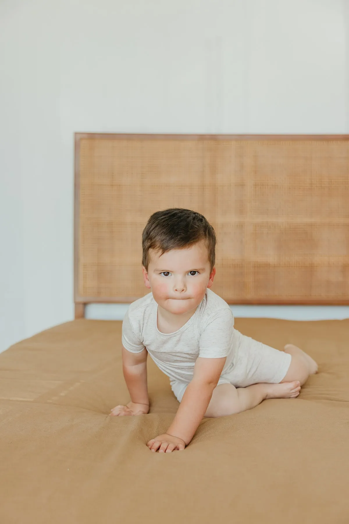 2pc Short Sleeve Pajama Set - Oat