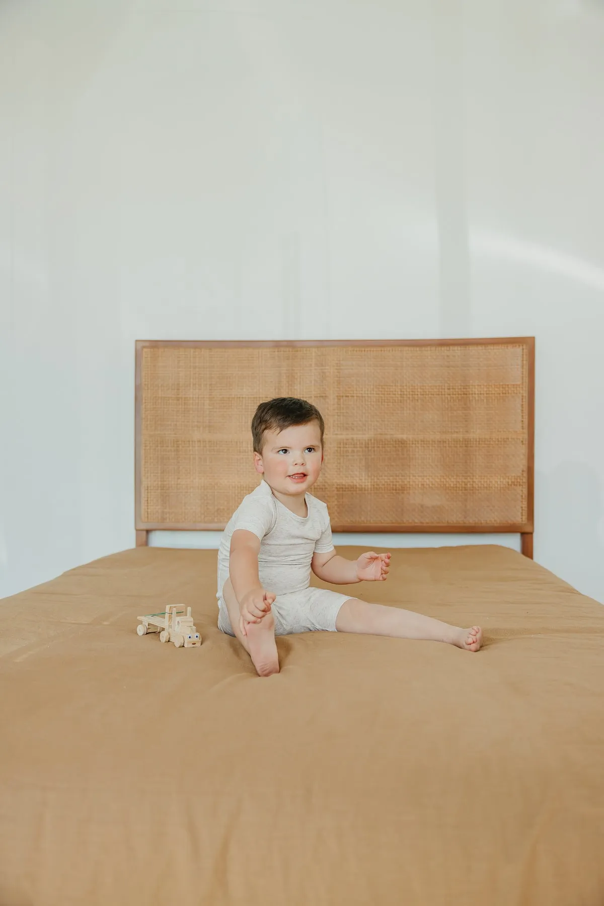 2pc Short Sleeve Pajama Set - Oat
