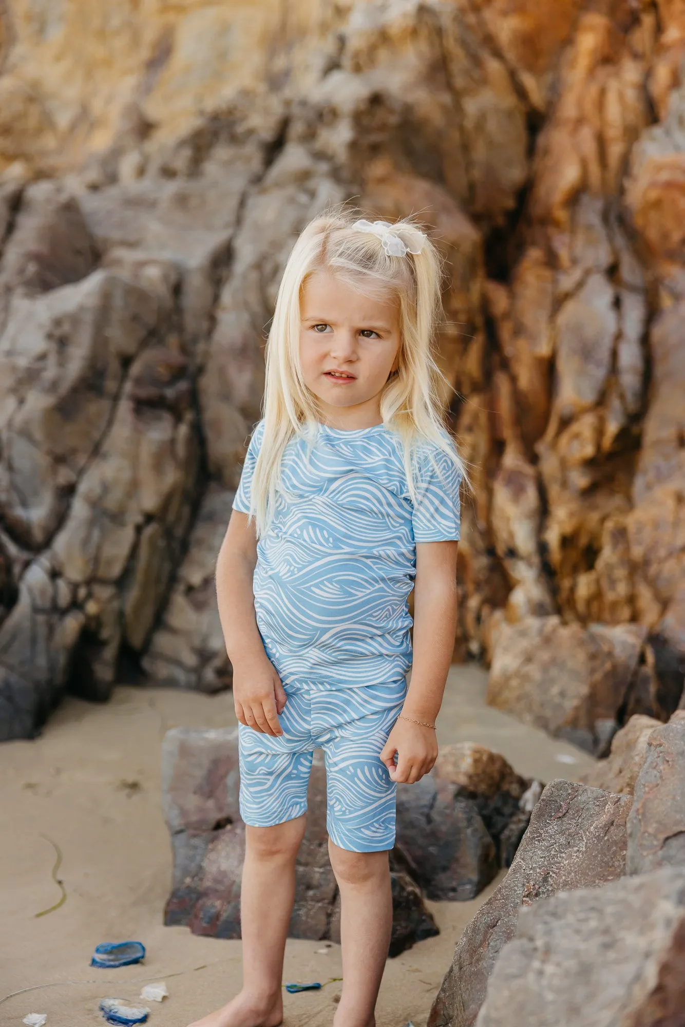 2pc Short Sleeve Pajama Set - Surf