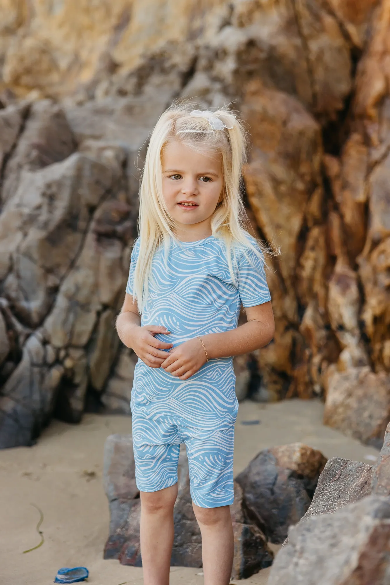 2pc Short Sleeve Pajama Set - Surf