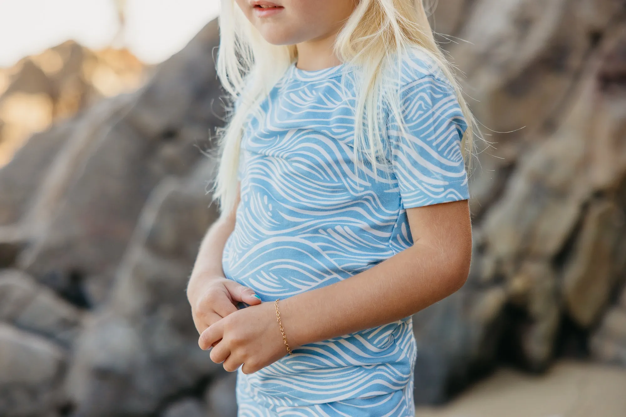 2pc Short Sleeve Pajama Set - Surf