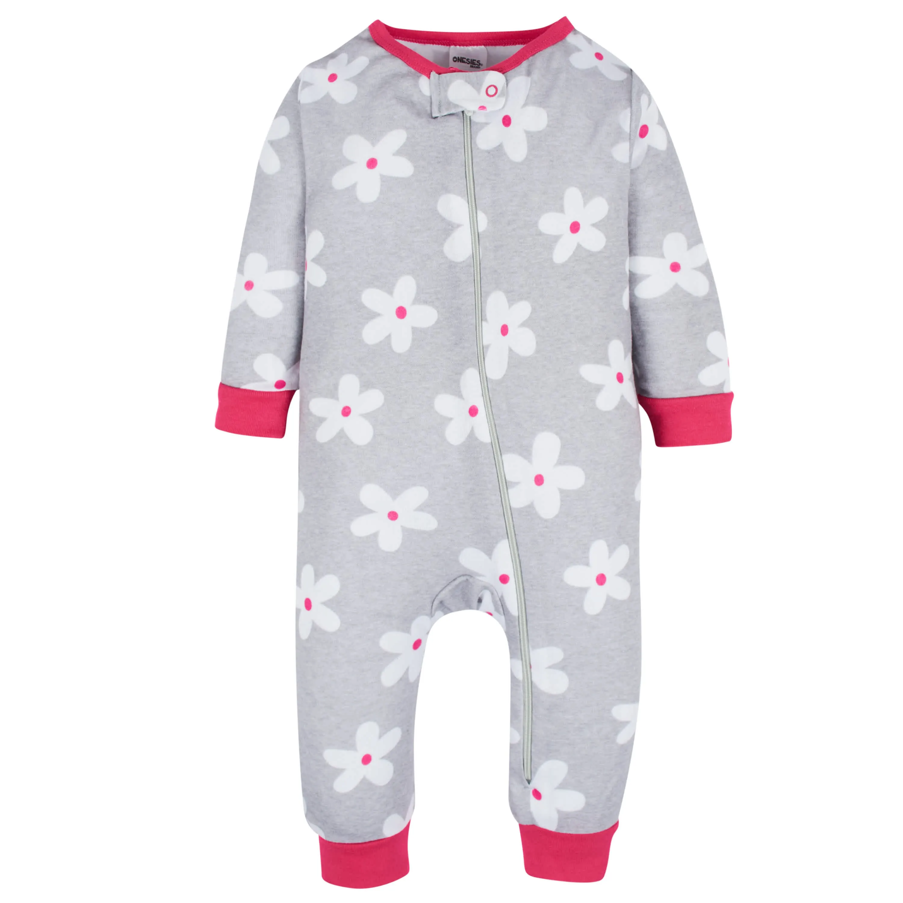 3-Pack Baby & Toddler Girls Dots & Kitties Snug Fit Footless Pajamas