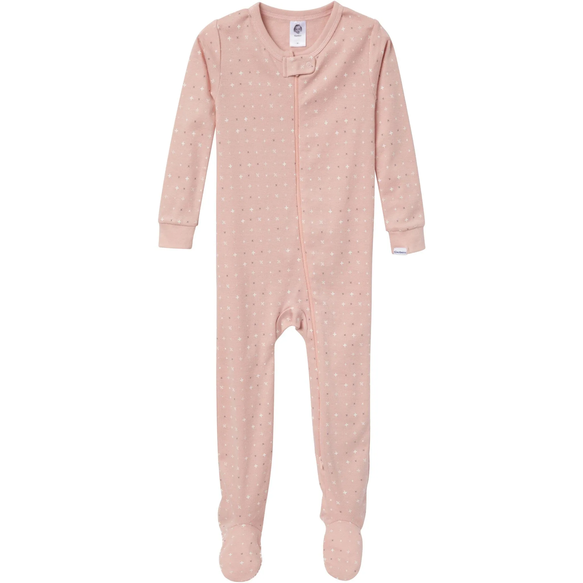 4-Pack Baby & Toddler Neutral Dog Snug Fit Footed Pajamas