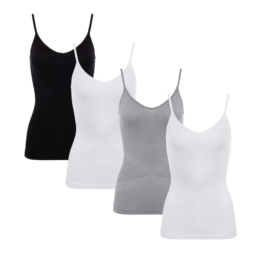 4 Pack Waist Control Shapewear Camisole