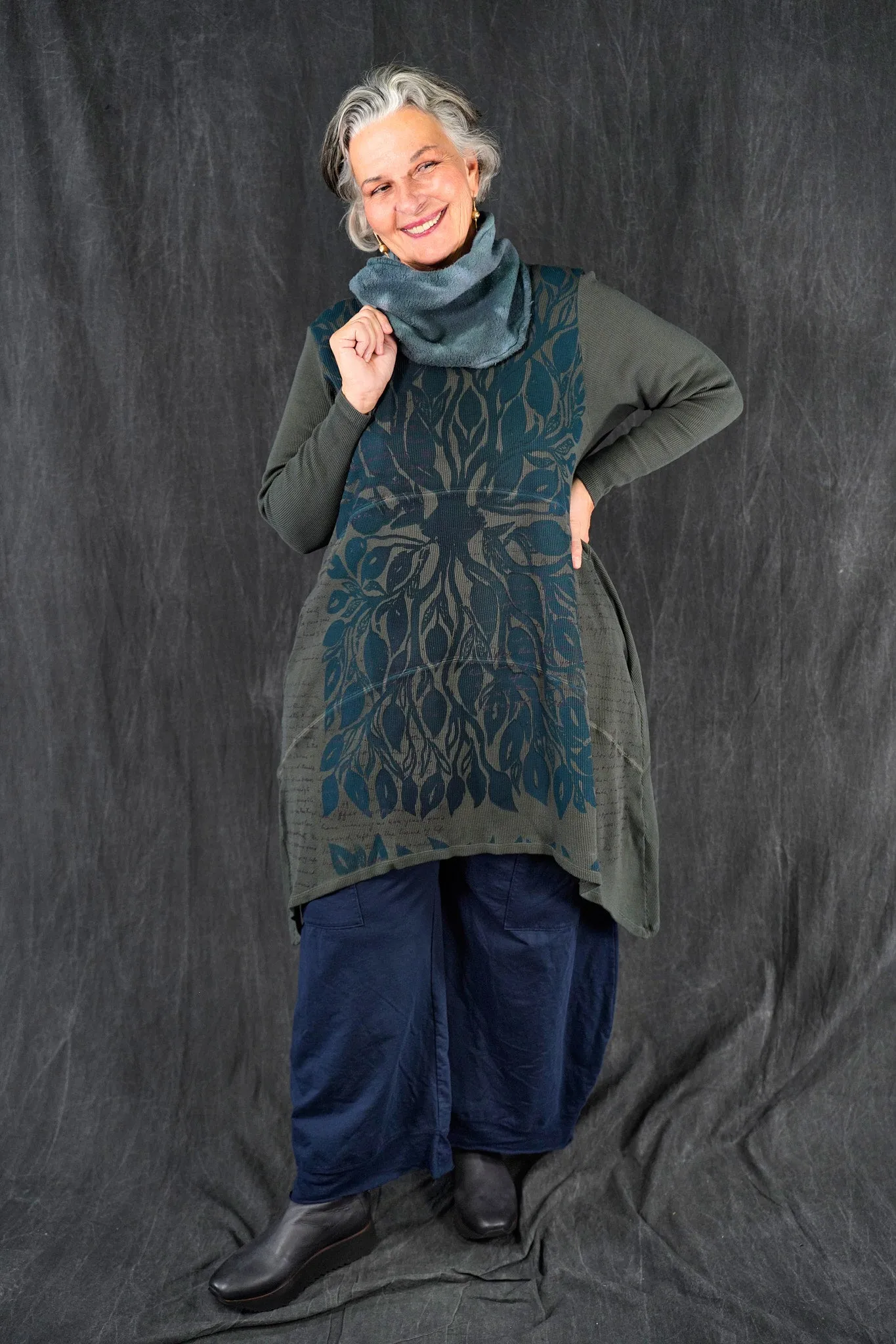 7232 Thermal Shape Dress Black Olive Drab-P