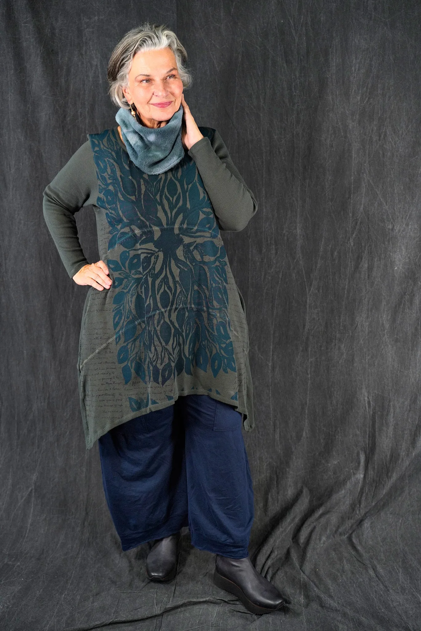 7232 Thermal Shape Dress Black Olive Drab-P