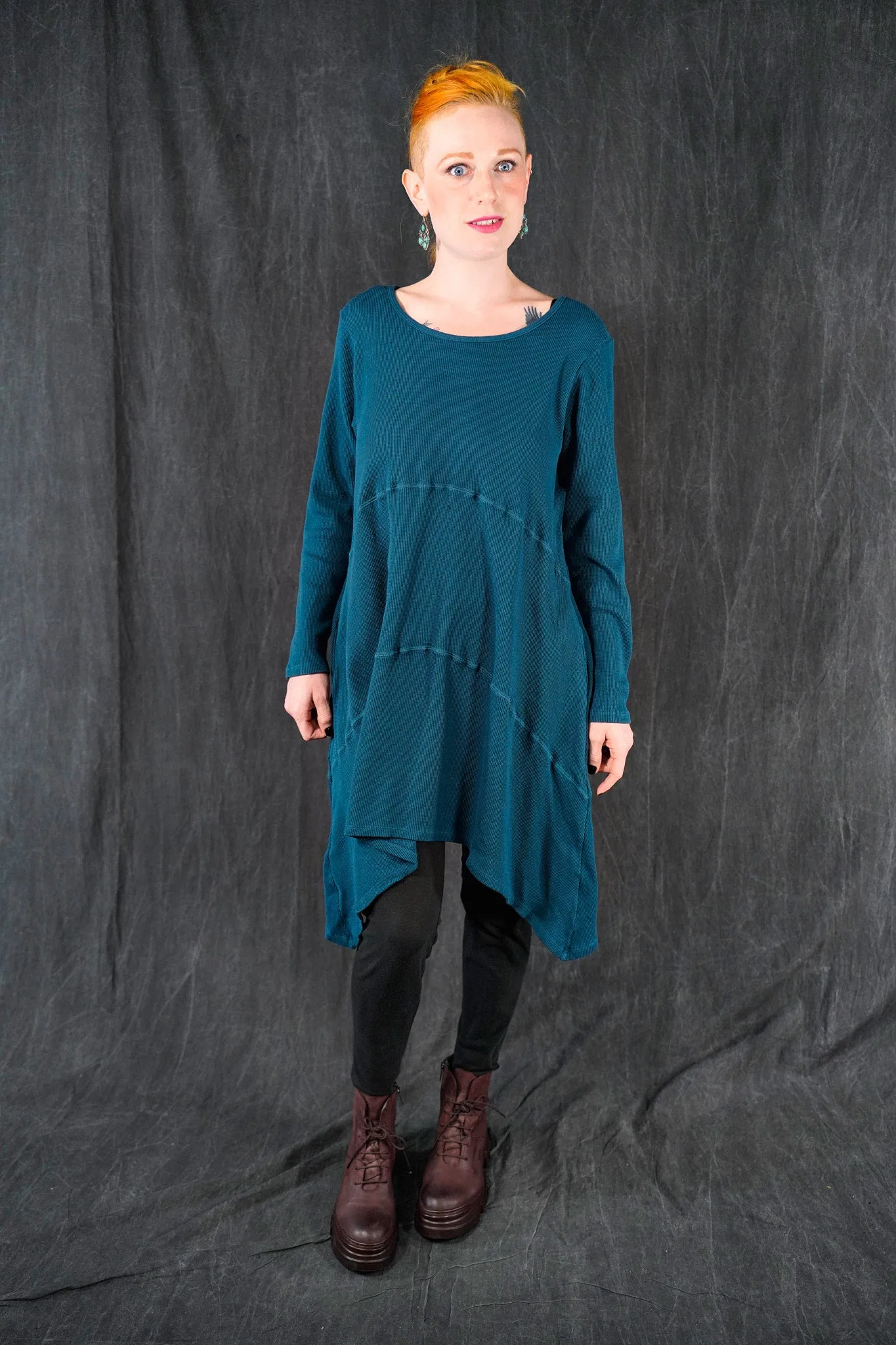 7232 Thermal Shape Dress Teal-U