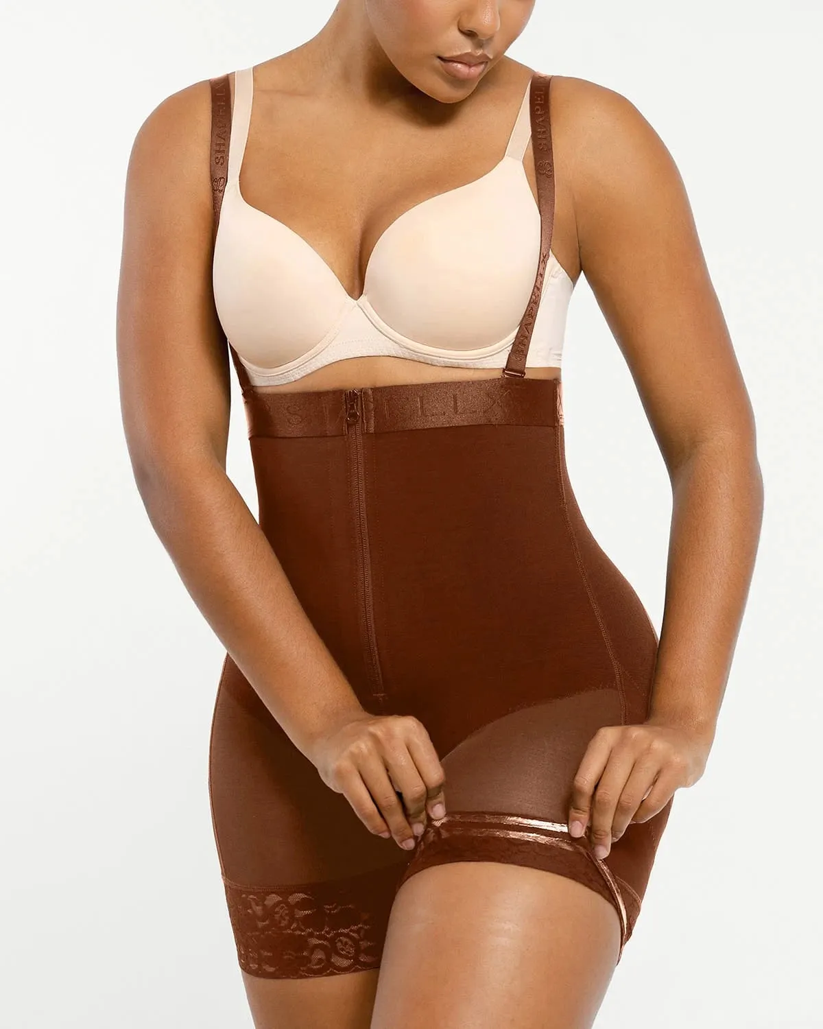 AirSlim® Firm Tummy Compression Bodysuit Shaper With Butt Lifter