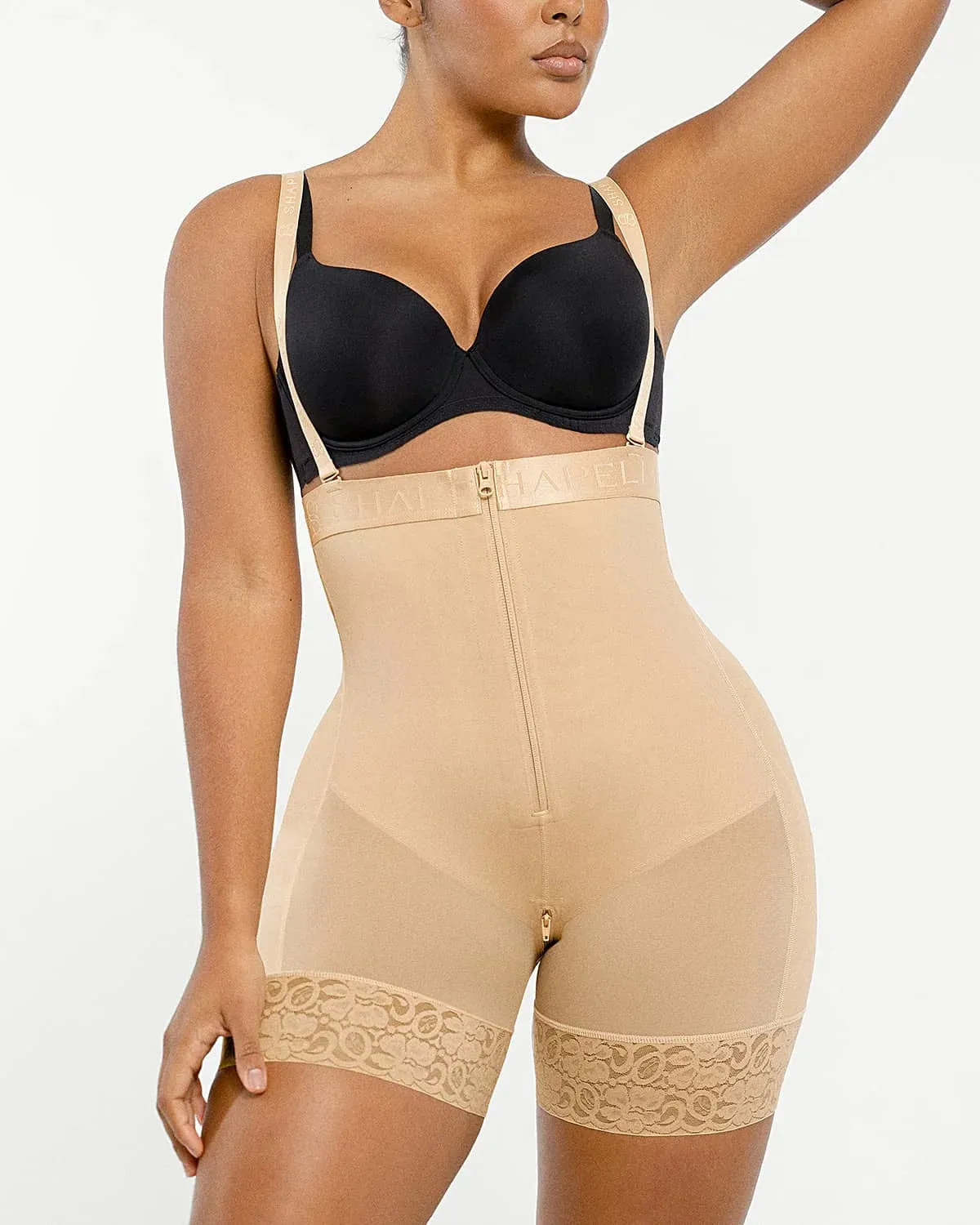 AirSlim® Firm Tummy Compression Bodysuit Shaper With Butt Lifter