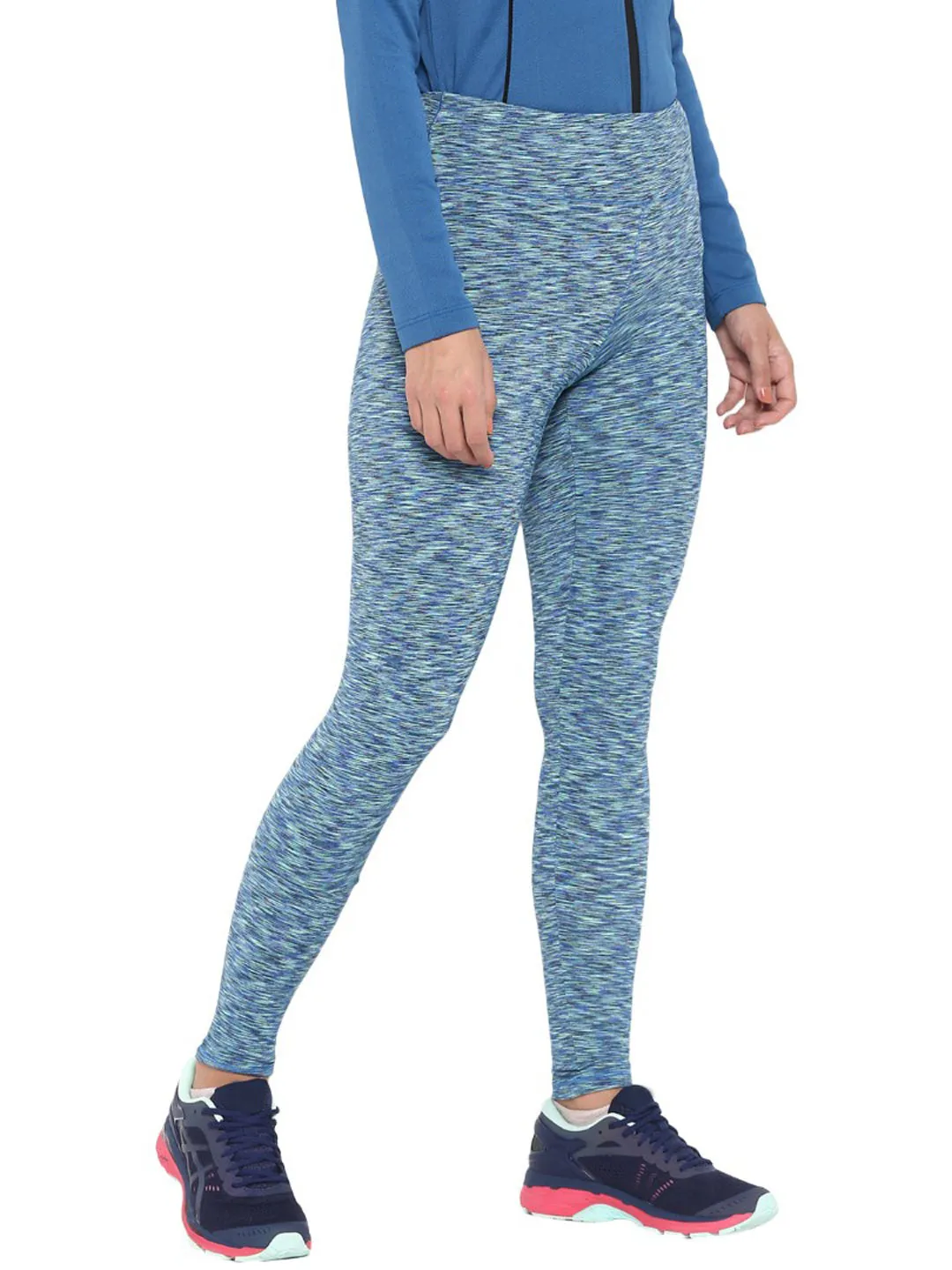 Alcis Women Sea Green Solid Ankle-Length Leggings