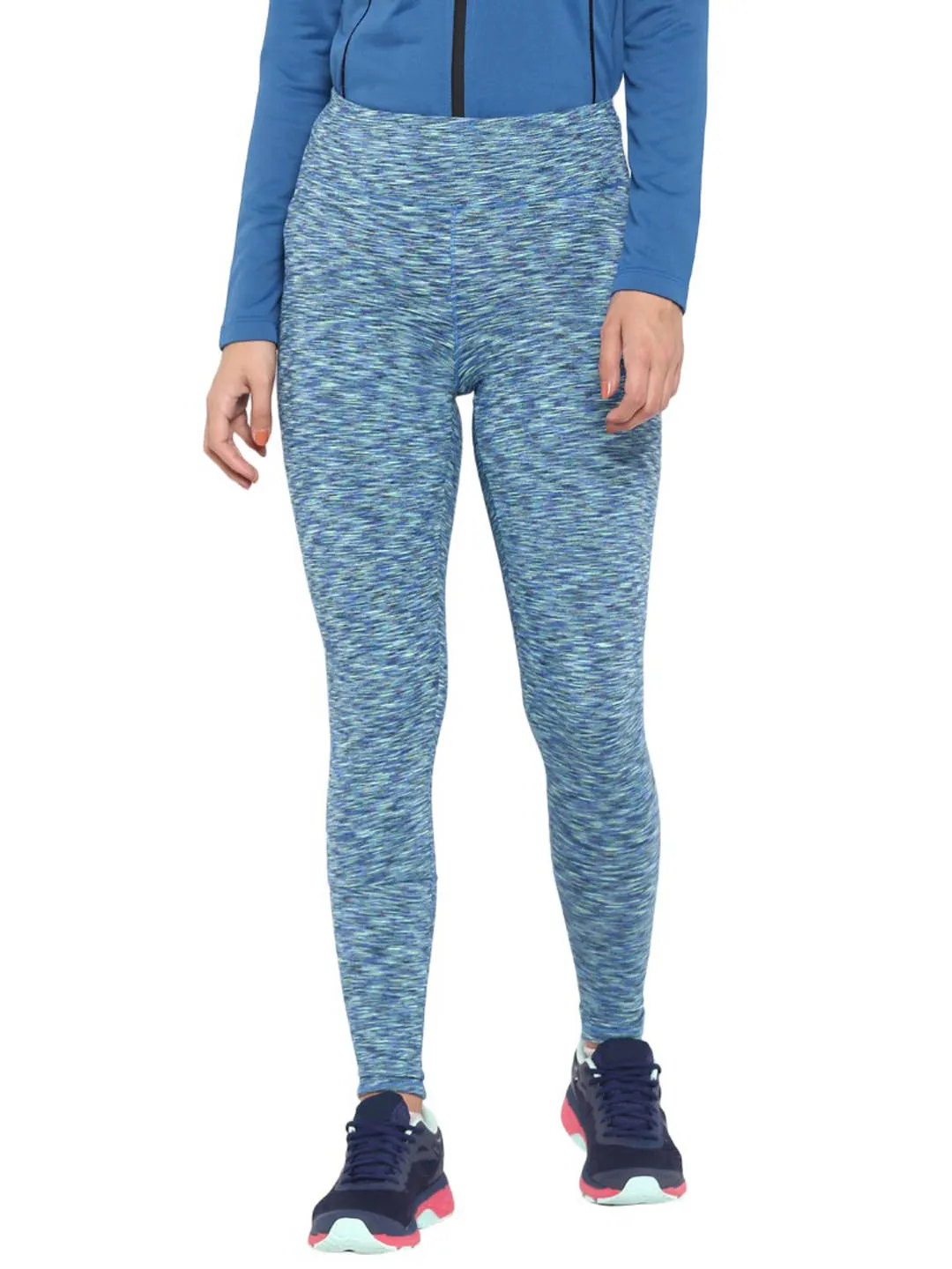 Alcis Women Sea Green Solid Ankle-Length Leggings