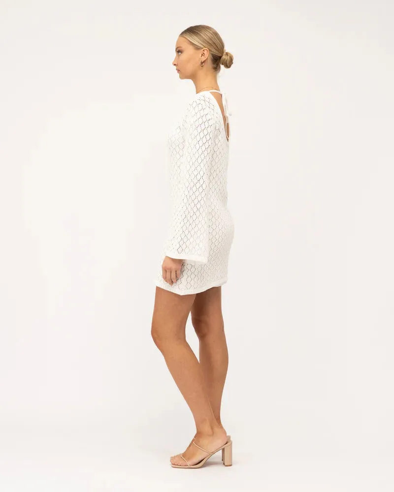 Aura Crochet Mini Dress
