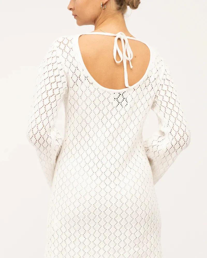 Aura Crochet Mini Dress