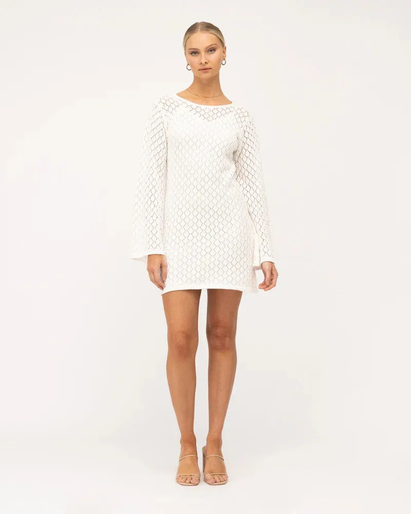 Aura Crochet Mini Dress
