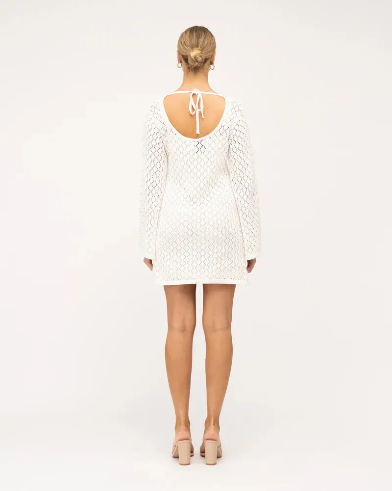 Aura Crochet Mini Dress