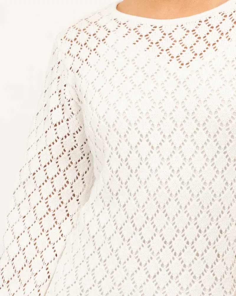 Aura Crochet Mini Dress