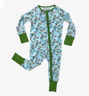 Bamboo Zipper Pajama - Maui Mallards
