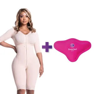 BBL & Lipo | Stage 1 Faja Colombiana Post Surgery| With Bra   BBL Lumbar Triangle