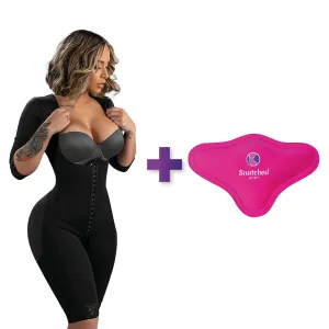 BBL & Lipo | Stage 1 Faja Colombiana Post Surgery| With Bra   BBL Lumbar Triangle