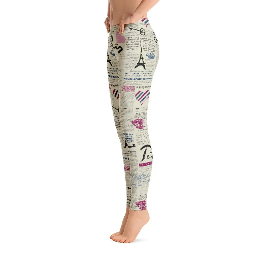 BirdGirls News Print Leggings