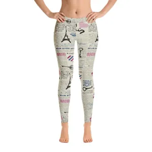 BirdGirls News Print Leggings