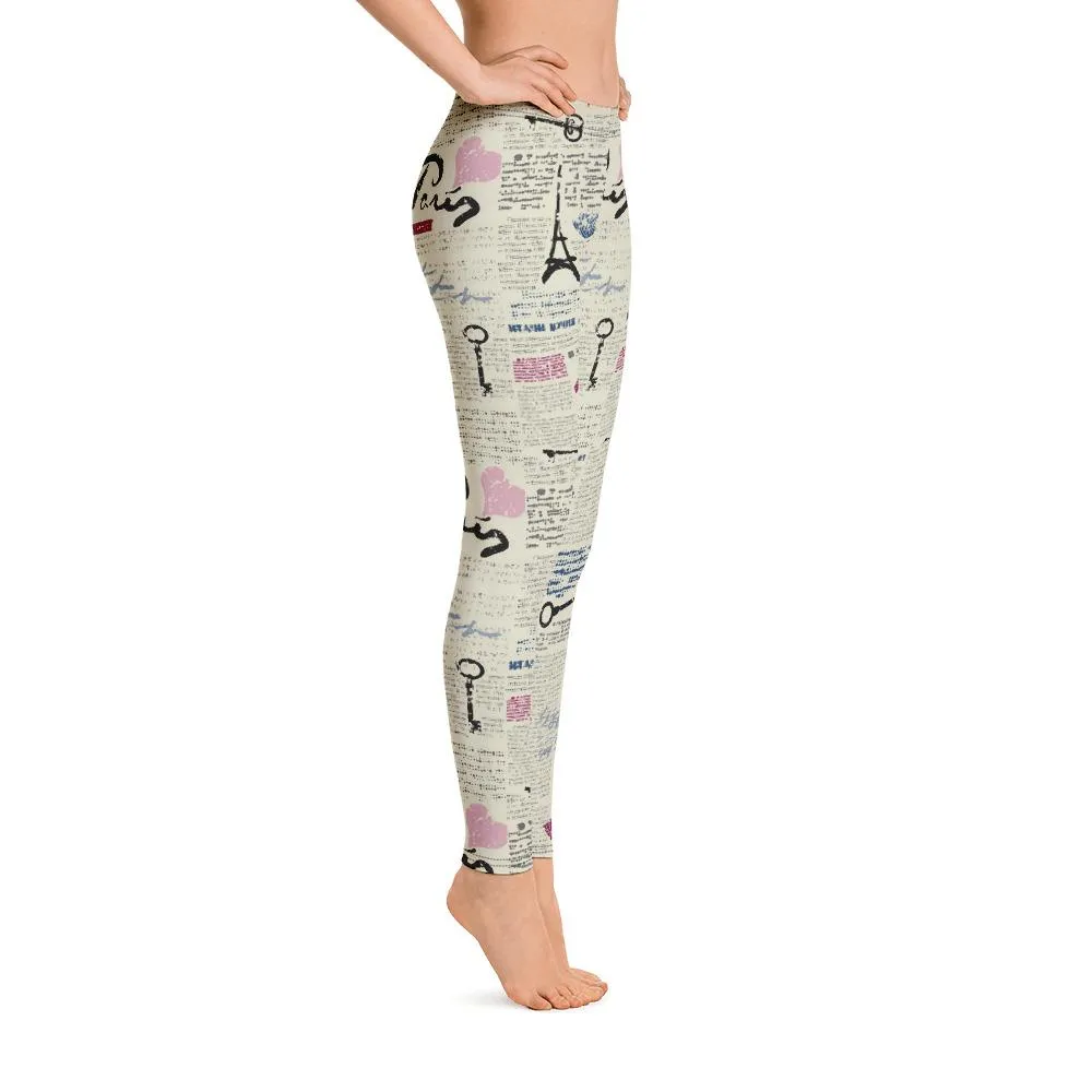 BirdGirls News Print Leggings