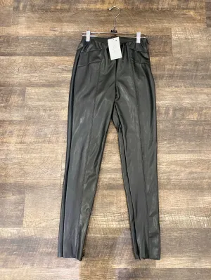 Black Faux Leather Leggings
