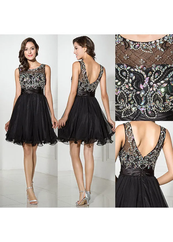 Black Short Homecoming Dress