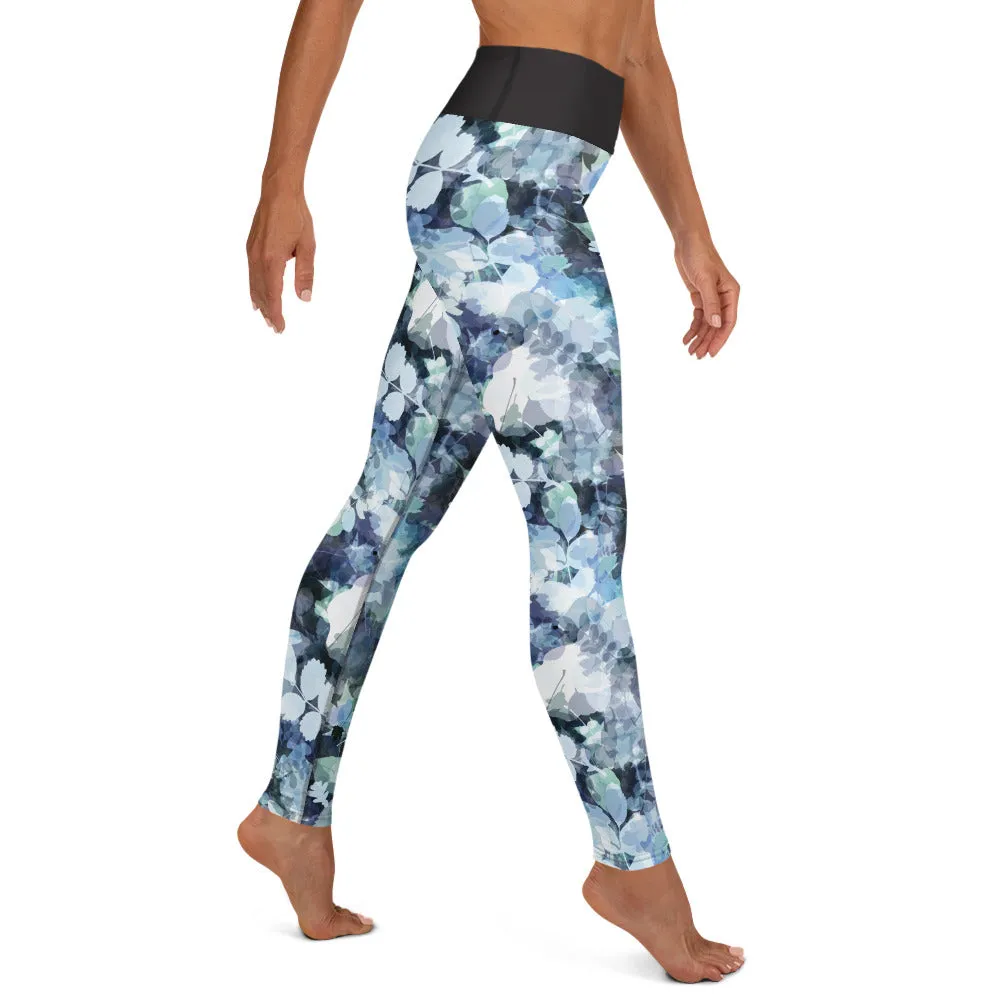 Blue Floral Fun - Yoga Leggings