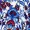Blue Floral Short Sleeve Tie Waist Frill Hem Mini Dress