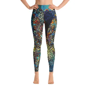 Blue Mosaics - Yoga Leggings