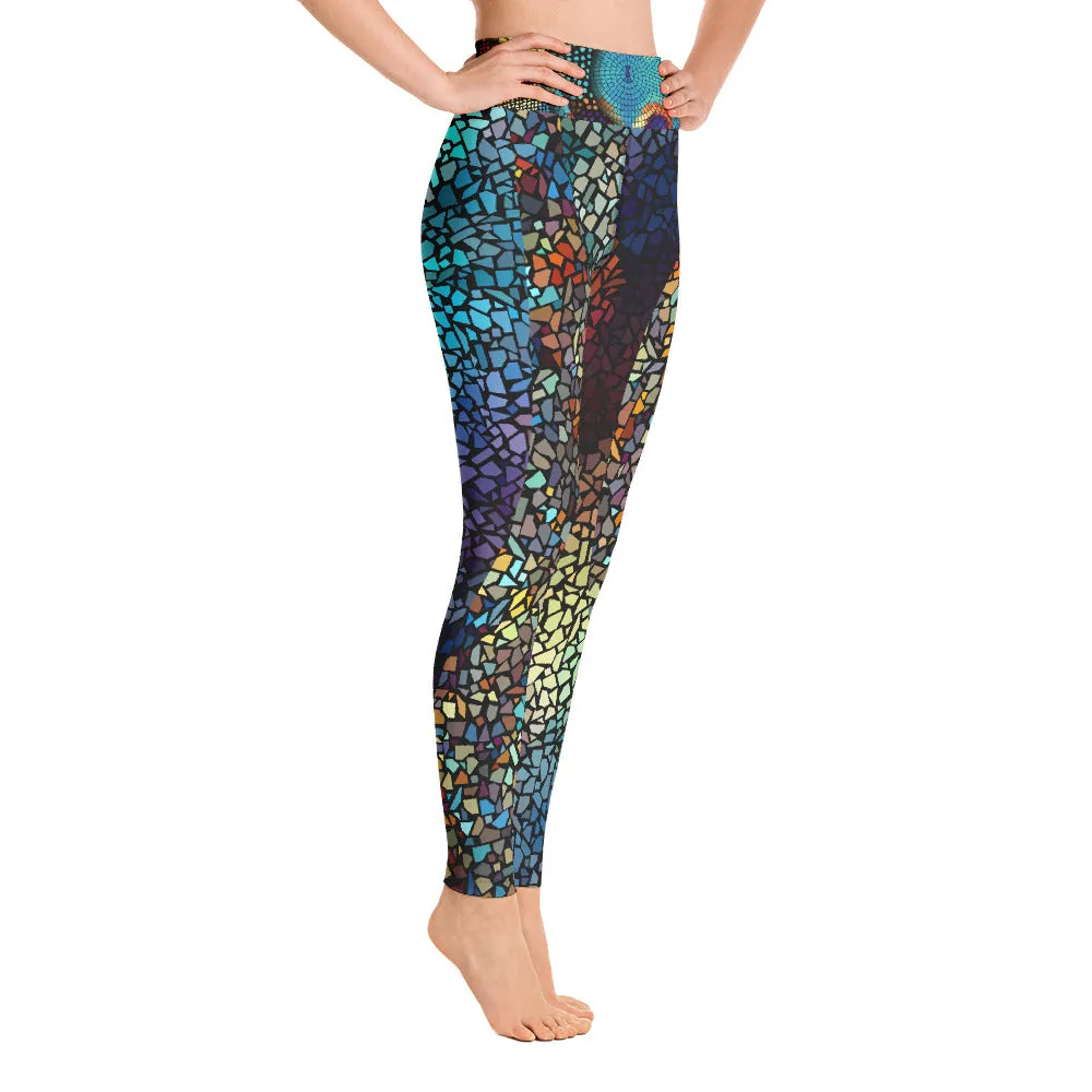 Blue Mosaics - Yoga Leggings