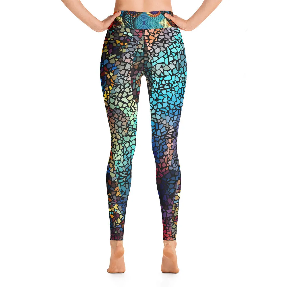 Blue Mosaics - Yoga Leggings