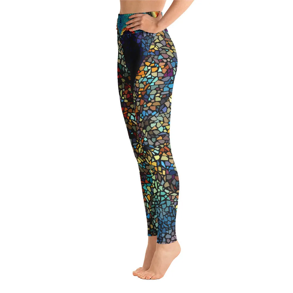 Blue Mosaics - Yoga Leggings