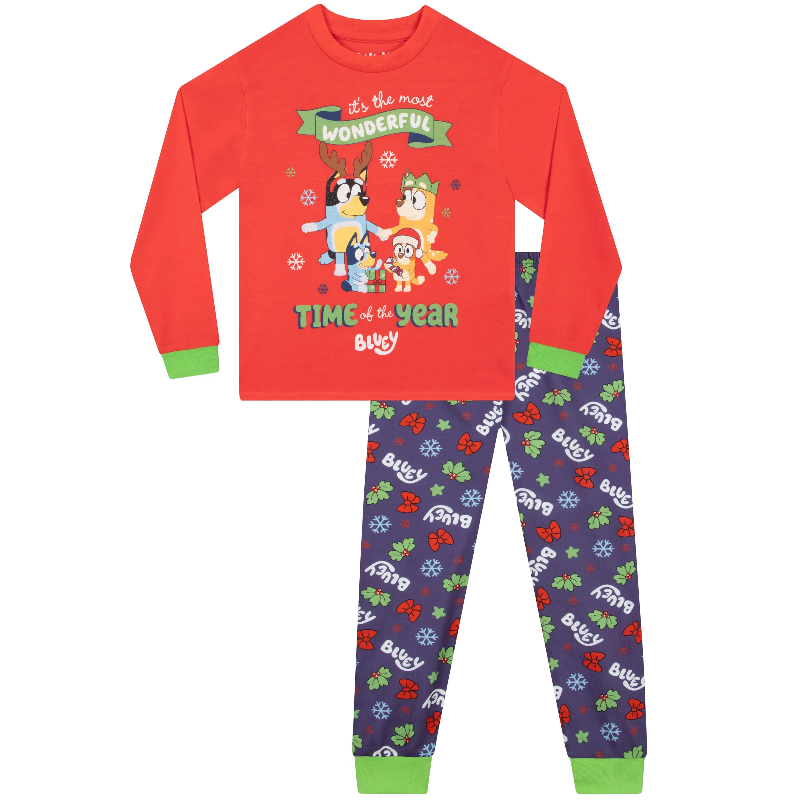 Bluey Girls Christmas Pajamas