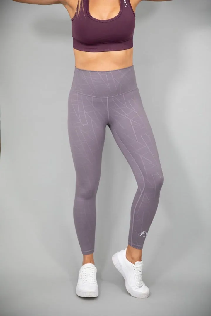 botthms Purple Power Stripe Seamless Leggings