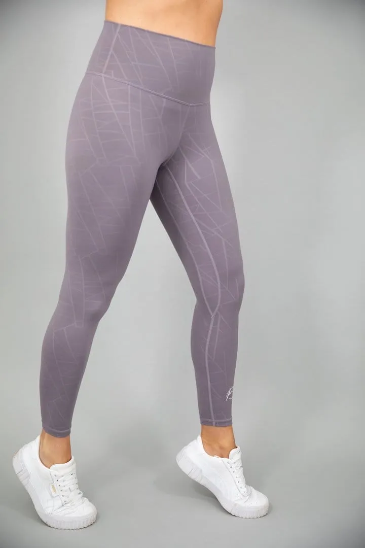 botthms Purple Power Stripe Seamless Leggings